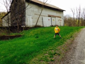 Peyton at barn 4-15