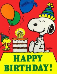 Snoopy birthday 6-9